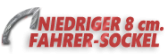 NIEDRIGER FAHRERSOCKEL 8cm.