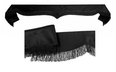 Frontscheibenborde in schwarz-schwarz für Man Scania Volvo Mercedes Iveco Daf Renault 