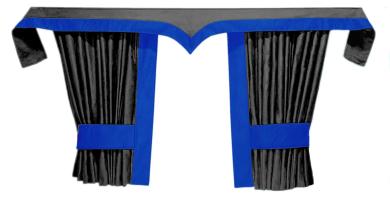 LKW Gardinen für MAN TGX TGS ab 2020 grau - blau 