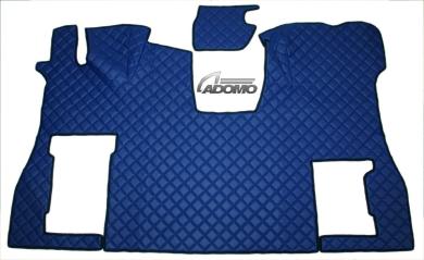 Kunstleder Fußmatten für SCANIA S ab 2017 Die neue S-Baureihe, klappbar in blau-matt 