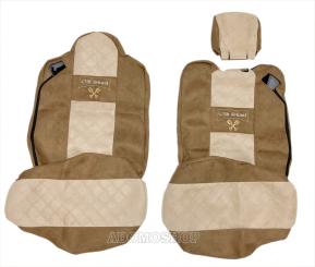 Sitzbezüge für Renault T ab 2014 braun-beige Old Skool 
