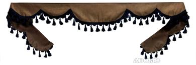 Frontscheibenborde in braun-schwarz für Man Scania Volvo Mercedes Iveco Daf Renault 