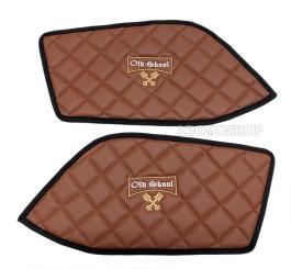 Türverkleidung für MAN TGX , TGS ab 2020, Kunstleder in braun-matt, old skool 