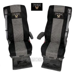 Sitzbezüge für DAF XF 106,XF105 Grammer Sitze schwarz-grau Old Skool 
