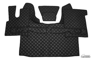 Kunstlederfußmatten mit Sitzsockel für DAF XF 106 ab 07/2017 schwarz 