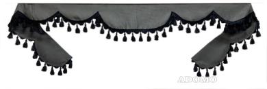 Frontscheibenborde in grau-schwarz für Man Scania Volvo Mercedes Iveco Daf Renault 