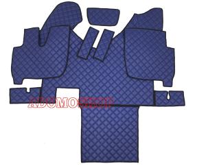 Kunstlederfußmatten für Iveco Stralis Hi-Way blau 