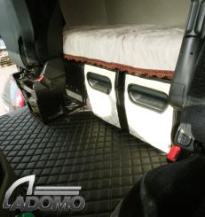 Kunstleder Kühlschranktürverkleidung MP5 MP4 ACTROS L ab 20244 beige-Matt 