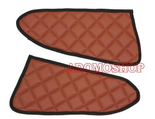 Türverkleidung für ACTROS MP5 und MP4, Kunstleder in braun-matt, Umrandung schwarz 