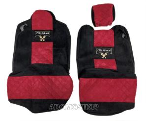 Sitzbezüge für Renault T ab 2014 schwarz-rot Old Skool 
