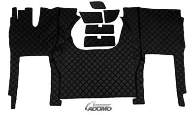 Kunstlederfußmatten für Iveco S-Way ab 2025 schwarz - matt  