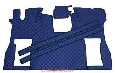 Kunstleder Fußmatten für SCANIA S ab 2017 Die neue S-Baureihe in Blau-matt, drehbar 