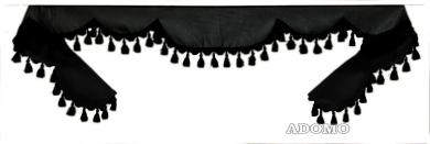 Frontscheibenborde in schwarz-schwarz für Man Scania Volvo Mercedes Iveco Daf Renault 