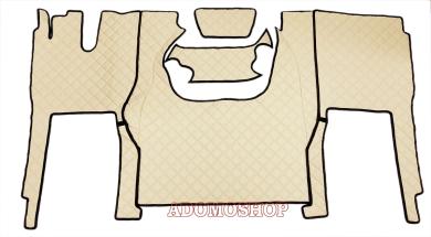 Kunstlederfußmatten für Iveco S-Way ab 2020 beige-matt 