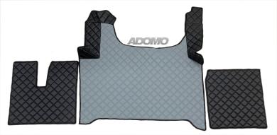 Kunstlederfußmatten für Man TGX ab 2020  schwarz-grau-matt 