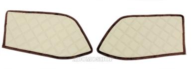 Türverkleidung für MAN TGX , TGS ab 2020, Kunstleder in beige-matt, umr.braun 