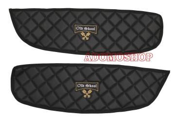 Türverkleidung für MAN TGX, TGS,TGL, Kunstleder in schwarz-matt, Old Skool 