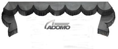 Frontscheibenborde in grau-schwarz für Man Scania Volvo Mercedes Iveco Daf Renault 