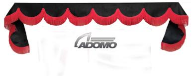 Frontscheibenborde in schwarz-rot für Man Scania Volvo Mercedes Iveco Daf Renault 