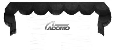 Frontscheibenborde in schwarz-schwarz für Man Scania Volvo Mercedes Iveco Daf Renault 