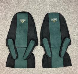 Sitzbezüge für Volvo FH4 und FH5 schwarz-grün, 4 Armlehnen, Old Skool 