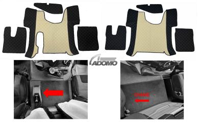 Kunstlederfußmatten Man TGS ab 2020 schwarz - beige 