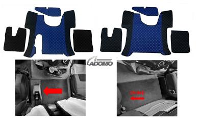 Kunstlederfußmatten Man TGS ab 2020 schwarz - blau 