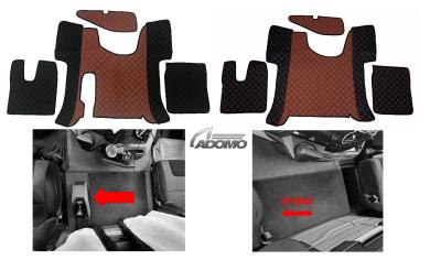 Kunstlederfußmatten Man TGS ab 2020 schwarz - braun 