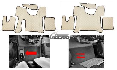 Kunstlederfußmatten Man TGS ab 2020 beige 