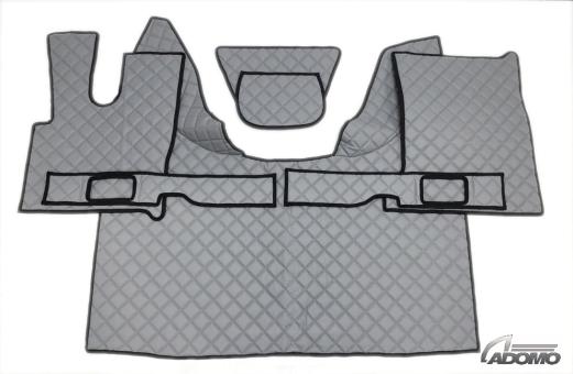 Kunstlederfußmatten mit Sitzsockel für DAF XF 106 ab 07/2017 grau 