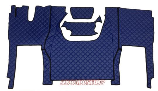 Kunstlederfußmatten für Iveco S-Way ab 2020 blau-matt 