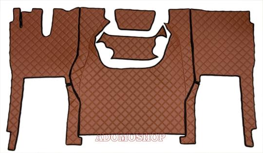 Kunstlederfußmatten für Iveco S-Way ab 2020 braun-matt 