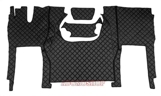 Kunstlederfußmatten für Iveco S-Way ab 2020 schwarz-matt 