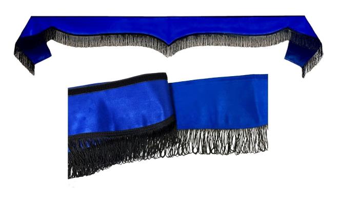 Frontscheibenborde in blau-schwarz für Man Scania Volvo Mercedes Iveco Daf Renault 