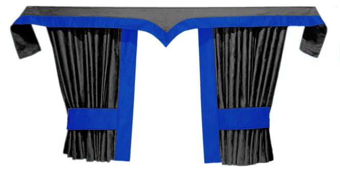 LKW Gardinen für SCANIA S ab 2017 grau - blau 