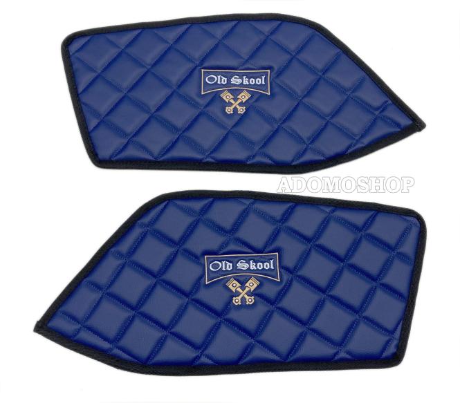 Türverkleidung für MAN TGX , TGS ab 2020, Kunstleder in blau-matt, old skool 