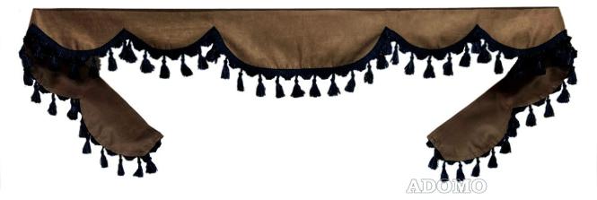 Frontscheibenborde in braun-schwarz für Man Scania Volvo Mercedes Iveco Daf Renault 