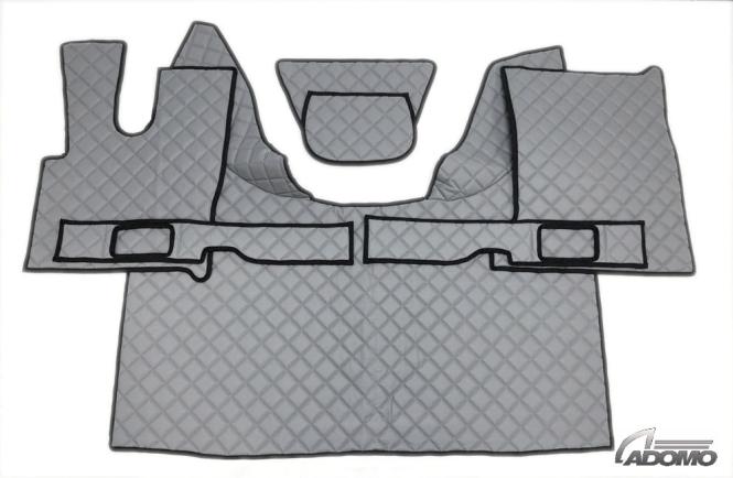 Kunstlederfußmatten mit Sitzsockel für DAF XF 106 ab 07/2017 grau 