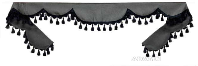 Frontscheibenborde in grau-schwarz für Man Scania Volvo Mercedes Iveco Daf Renault 