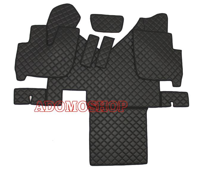 Kunstlederfußmatten für Iveco Stralis Hi-Way schwarz 