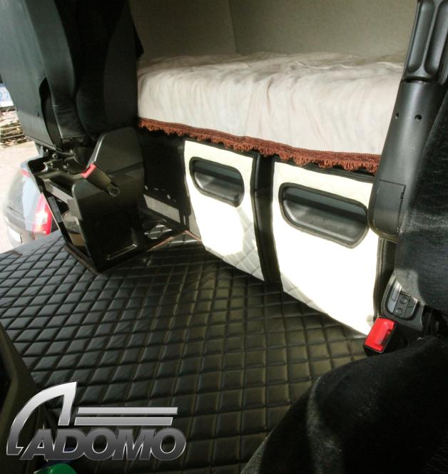 Kunstleder Kühlschranktürverkleidung MP5 MP4 ACTROS L ab 20244 beige-Matt 