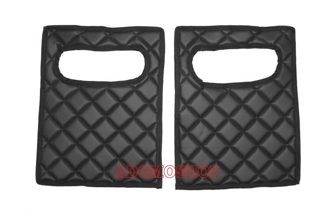 Kühlschranktürverkleidung aus Kunstleder für MP5 MP4 ACTROS L ab 2024 schwarz umr. schwarz-matt 