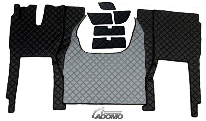 Kunstlederfußmatten für Iveco S-Way ab 2025 schwarz - grau, matt 