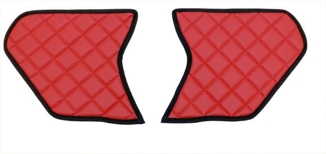 Türverkleidung für Scania S und R New Generation ab 2017, Kunstleder in rot-schwarz-matt 