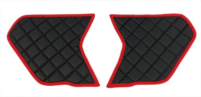 Türverkleidung für Scania S und R New Generation ab 2017, Kunstleder in schwarz-rot-matt 