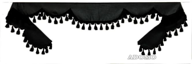 Frontscheibenborde in schwarz-schwarz für Man Scania Volvo Mercedes Iveco Daf Renault 