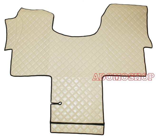 Kunstlederfußmatten für Sprinter 2-er Sitzer ab 2006, beige, matt 