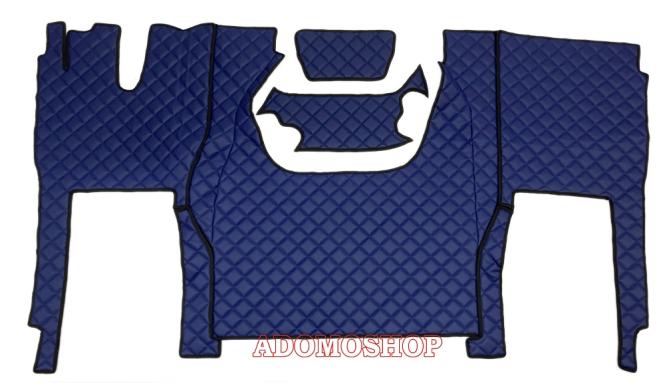 Kunstlederfußmatten für Iveco S-Way ab 2020 blau-matt 