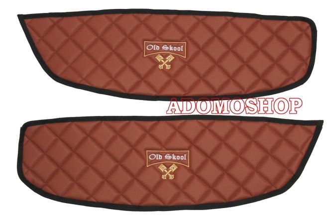 Türverkleidung für MAN TGX, TGS,TGL, Kunstleder in braun-matt, Old Skool 