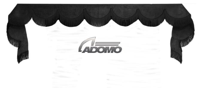 Frontscheibenborde in schwarz-schwarz für Man Scania Volvo Mercedes Iveco Daf Renault 